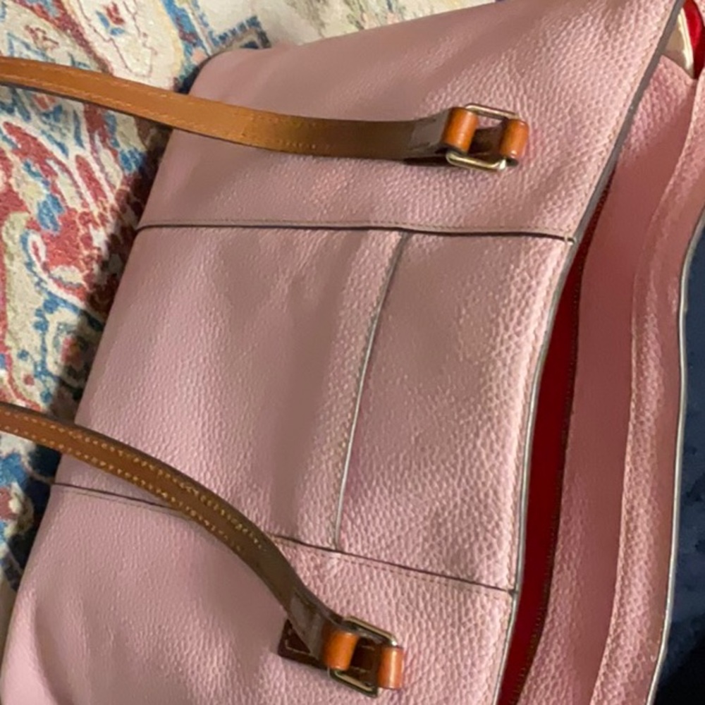Pink dooney &burke purse and wallet